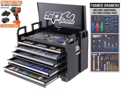Field Service Tool Kit - 413pc - Metric/SAE - Black - Plus Bonus EVA Storage Trays